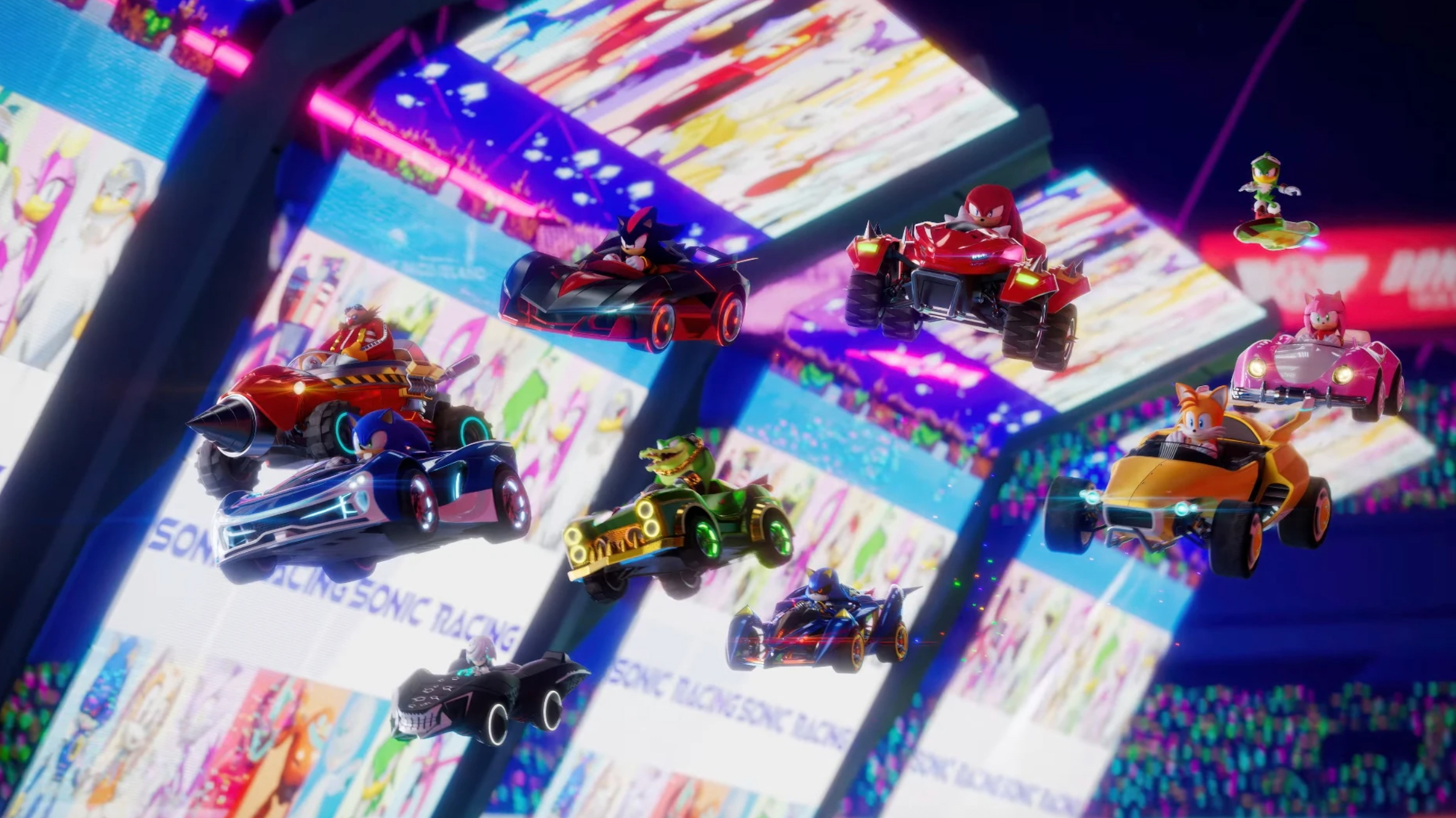 A screenshot from Sonic Racing CrossWorlds