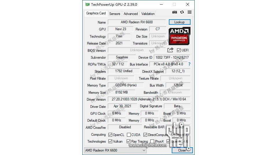 AMD Radeon RX 6600