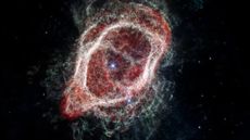 A composite near- and mid-infrared JWST image of the Southern Ring Nebula