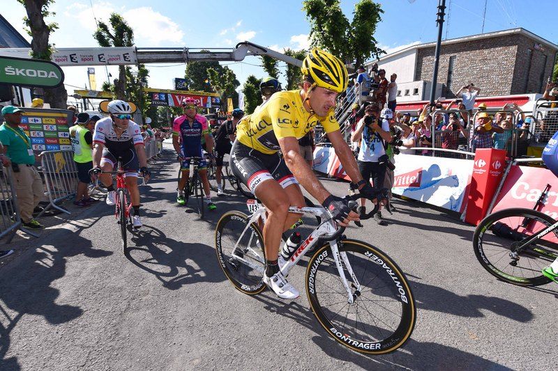 Fabian Cancellara lost his race lead today after crashing
