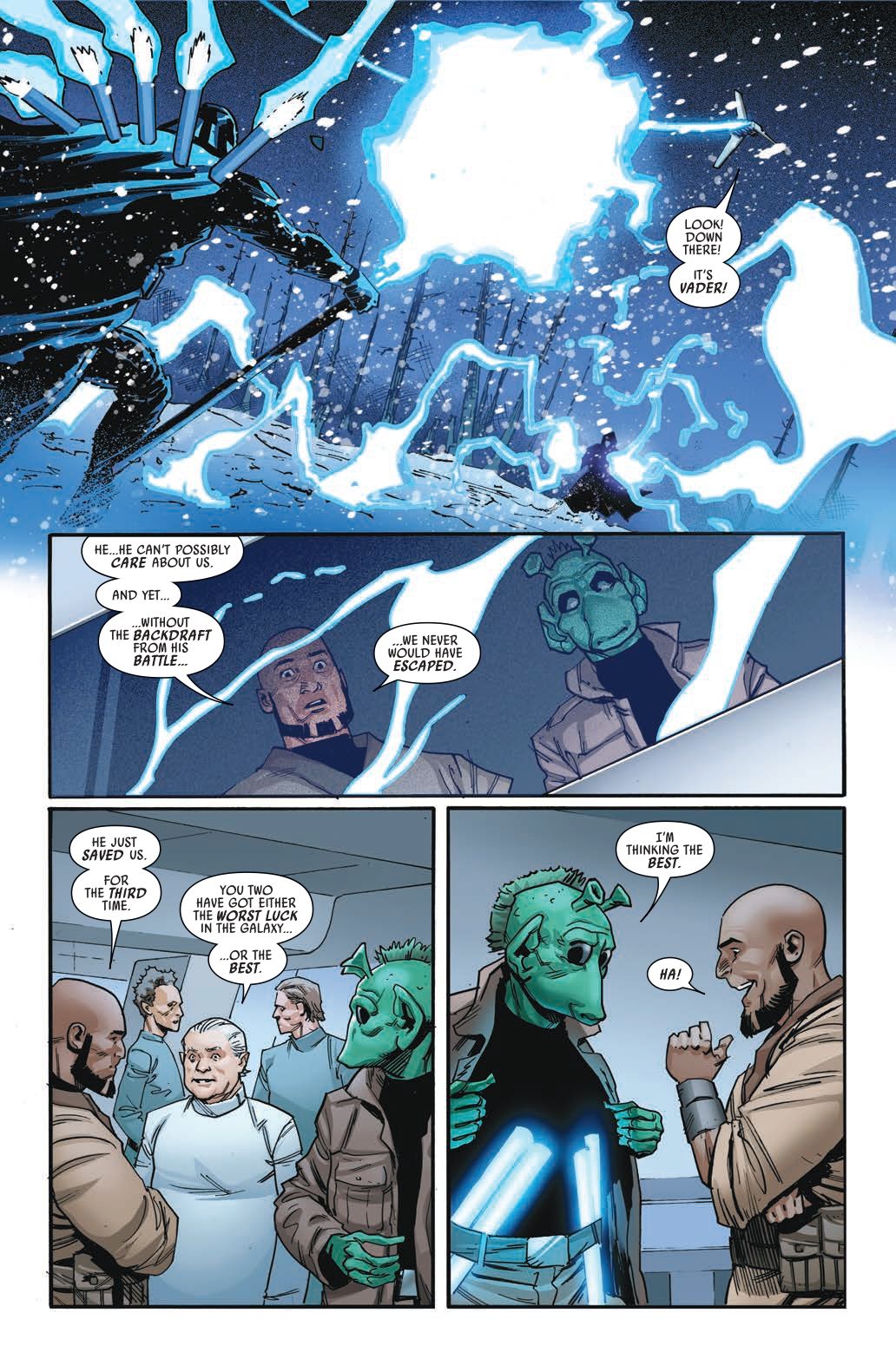 Pages from Star Wars: Darth Vader #50.