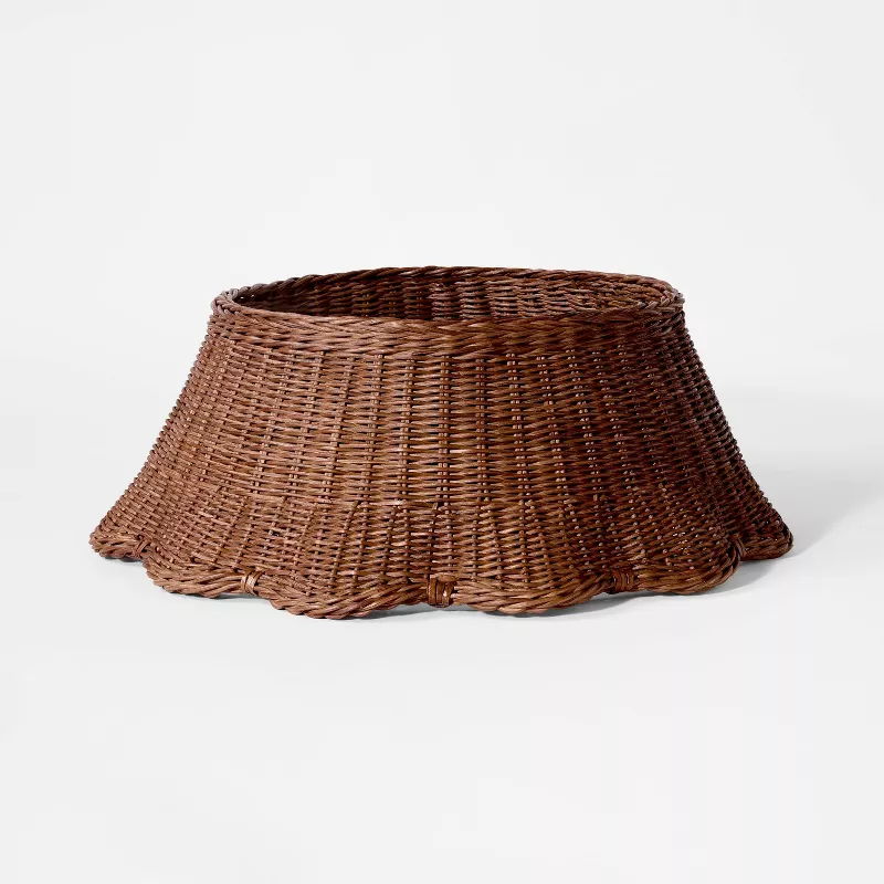 Scalloped Woven Tree Collar Brown - Threshold&amp;trade; Designed With Studio Mcgee