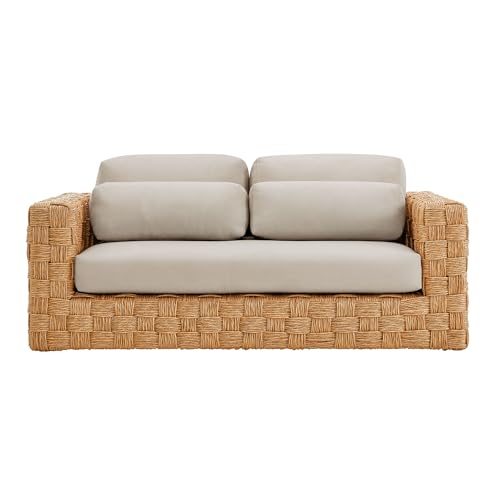 Modway Thames Sofas, Natural Light Gray