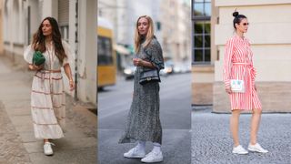 what to wear on a first date street style dress and flats