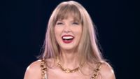 Taylor Swift smiling during the Eras Tour.
