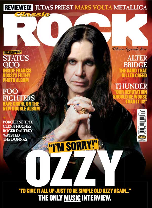 The cover of Classic Rock 77, featuring Ozzy Osbourne