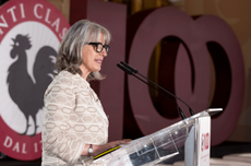 Chianti Classico director Carlotta Gori at centenary celebration in Florence, May 2024