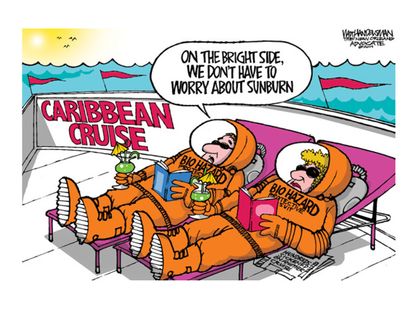 Editorial cartoon cruise vacations