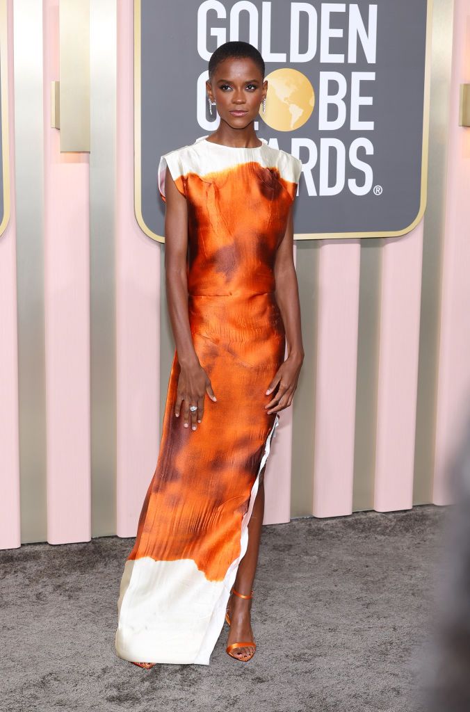 Letitia Wright Golden Globes best looks