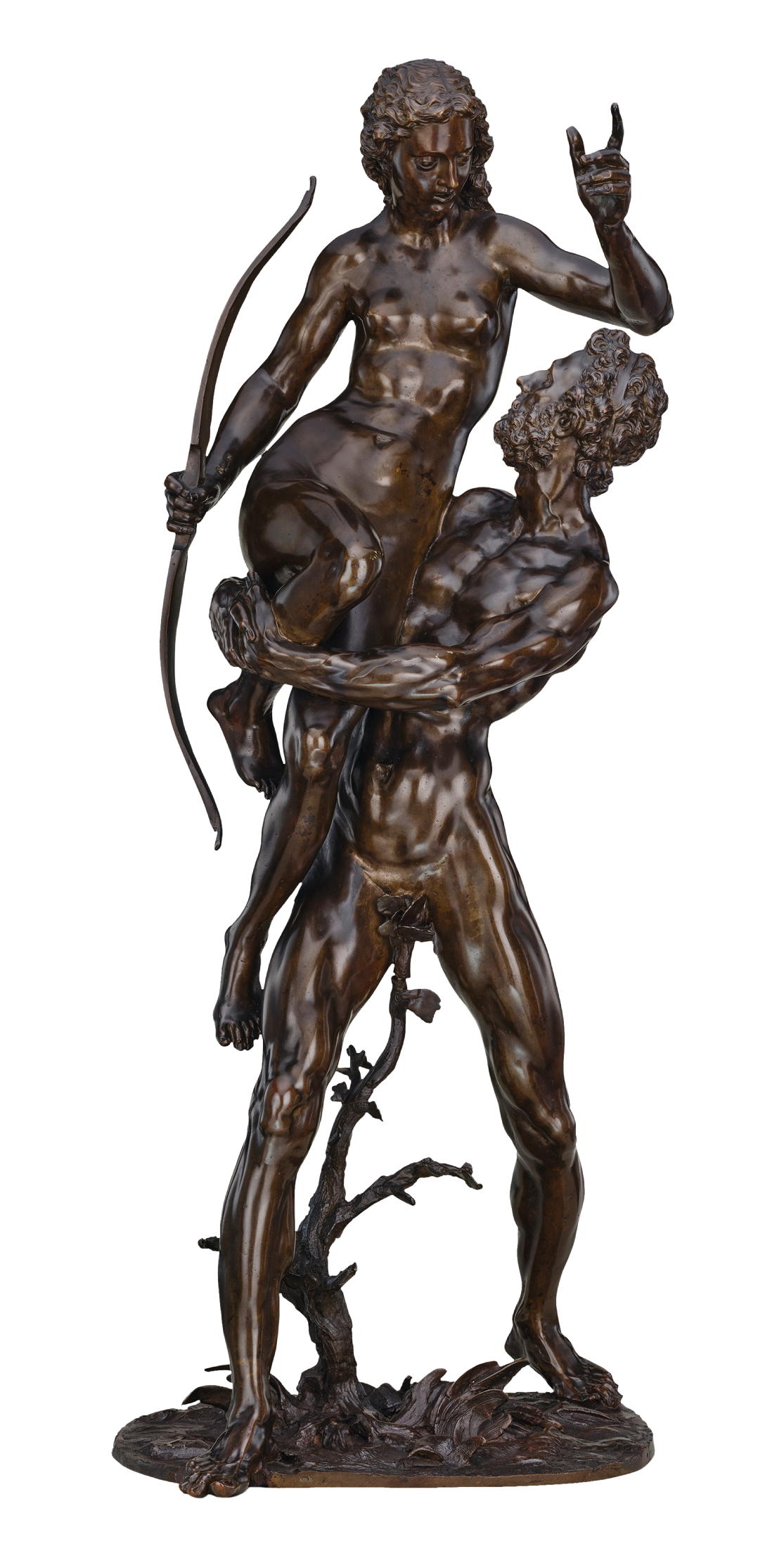 Adriaende Vries used the strength of bronze to give the illusion of lift in his work Antiope and Theseus