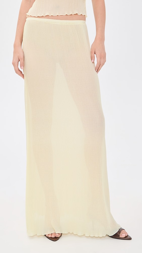 Ford Maxi Skirt - Soft Lemon