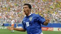 Romario in action during the 1994 World Cup