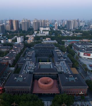 aerial of Neri&Hu Project_Qujiang Museum of Fine Arts Extension