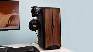 A Corsair One i500 on a desk