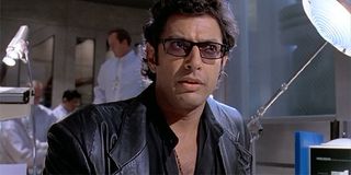Jeff Goldblum as ian Malcolm in Jurassic Park