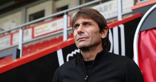 Tottenham Hotspur manager Antonio Conte arrives at the stadium prior to the Premier League match between AFC Bournemouth and Tottenham Hotspur at Vitality Stadium on October 29, 2022 in Bournemouth, England.