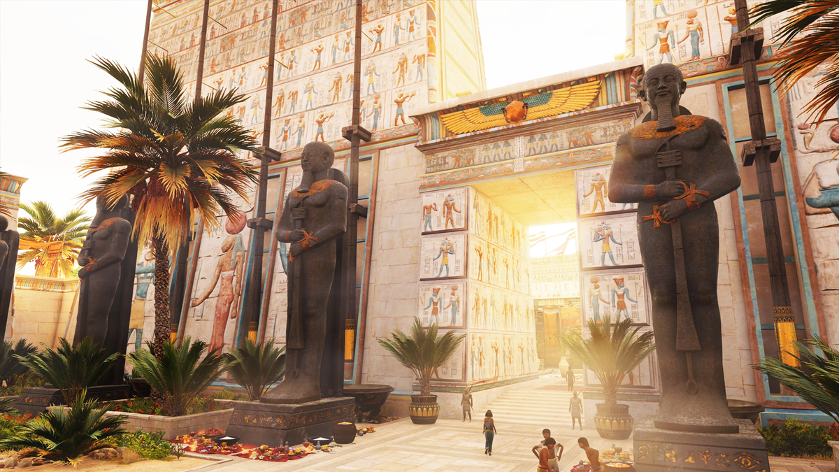 Memphis's entryway in AC Origins
