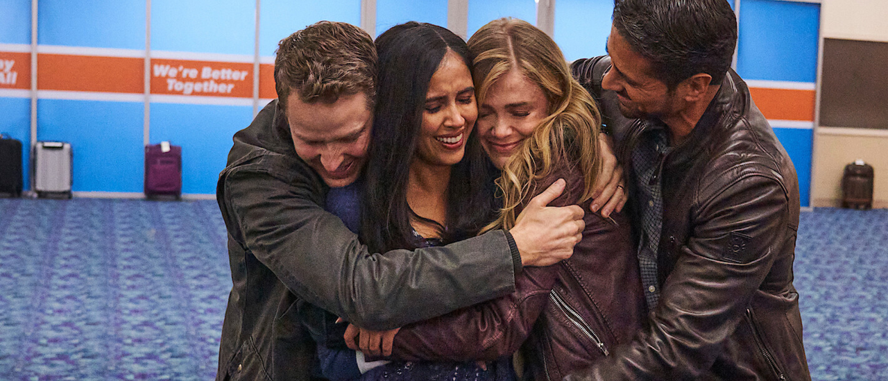 Image of Manifest cast hugging