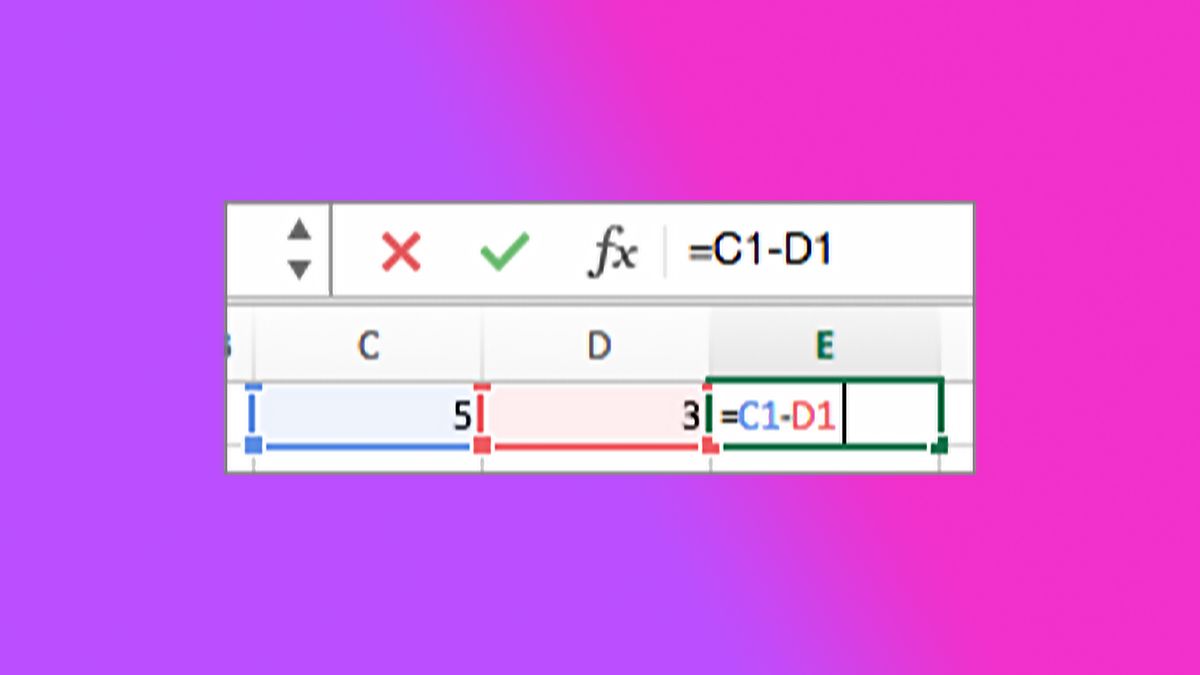 How To Subtract In Excel — Make Microsoft Do The Math For You Laptop Mag 1882