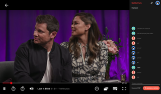 Netflix Party was used to watch the Love Is Blind reunion
