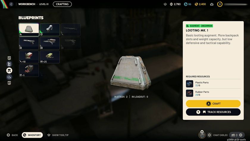 Arc Raiders Looting Mk 1 Augment in workbench crafting menu