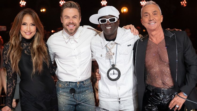 Flavor Flav with the Dancing With The Stars judges