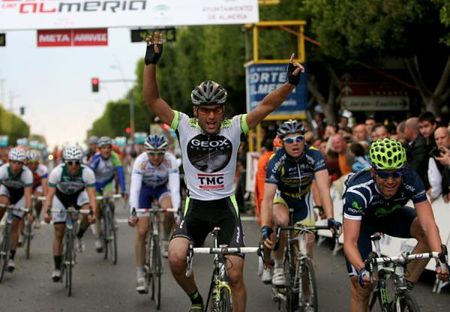 Matteo Pelucchi (Geox-TMC) was the surprise winner of the Clasica de Almeria.