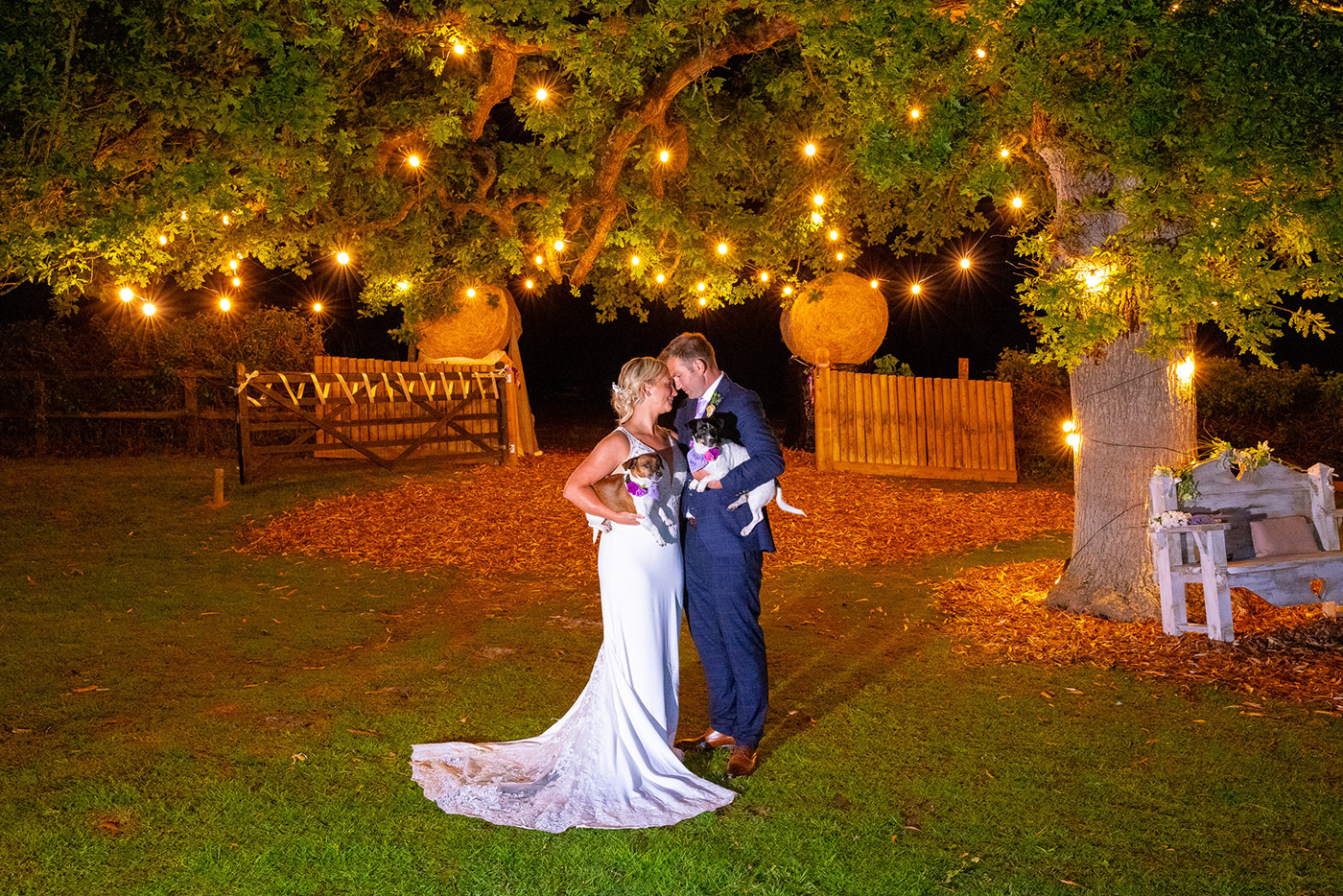 Gemma Tattersall wedding: Gemma, her husband Gary Stevens and their terriers