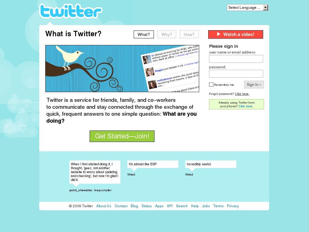 Click the left arrow to see Twitter in 2019