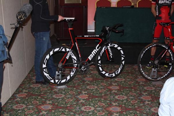 One of BMC's coveted time trial machines.