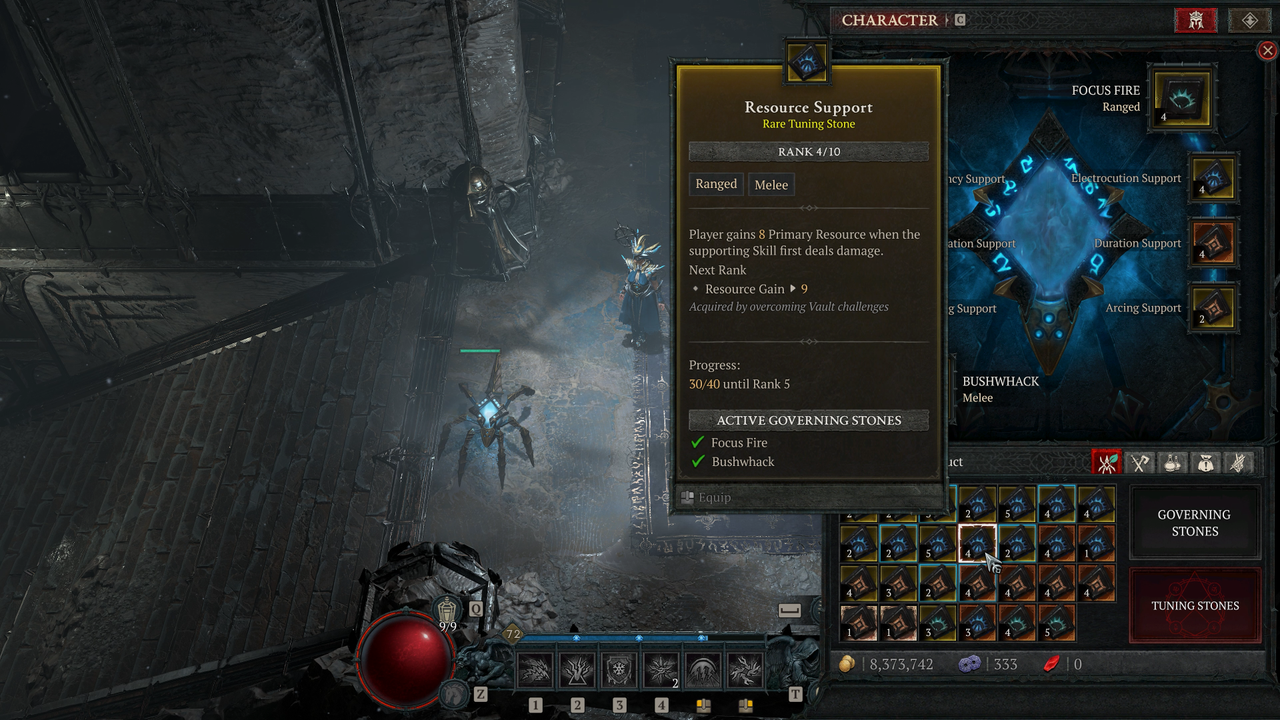Diablo 4 season 3 tuning stone screenshots