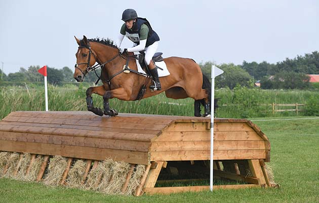 Simon Grieve riding THE RUTMAN in Adv Section D during the Little Downham (1) Horse Trials at the Ely Eventing Centre in the village of Little Downham near Ely in Cambridgeshire in UK on 1st June 2018