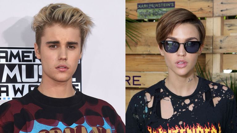 Ruby Rose and Justin Bieber