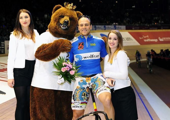 Maximilian Levy leads the sprinter competition.