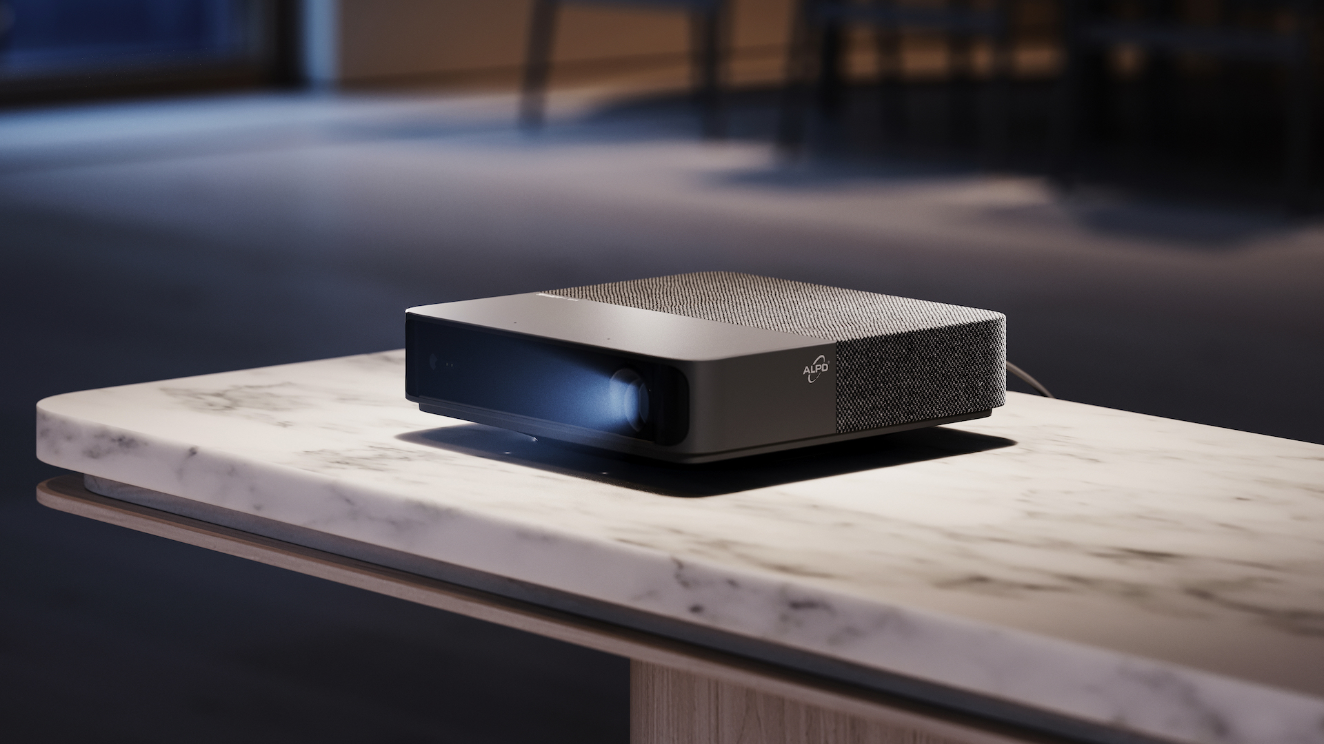Loewe We. Beam portable projector wants to add a touch of German design luxury to your next movie night