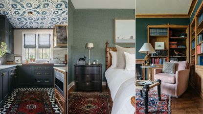 Three images of a characterful home