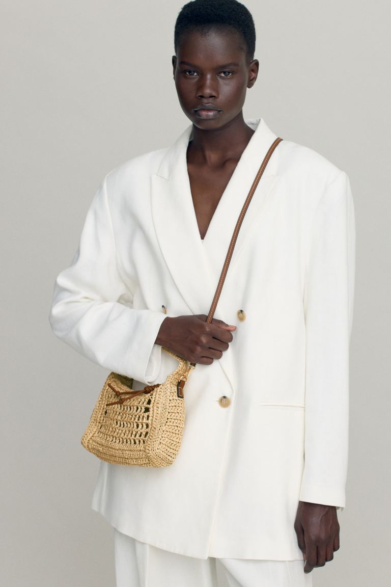 Straw Crossbody Bag