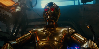 C-3PO with red eyes in Star Wars Rise of Skywalker