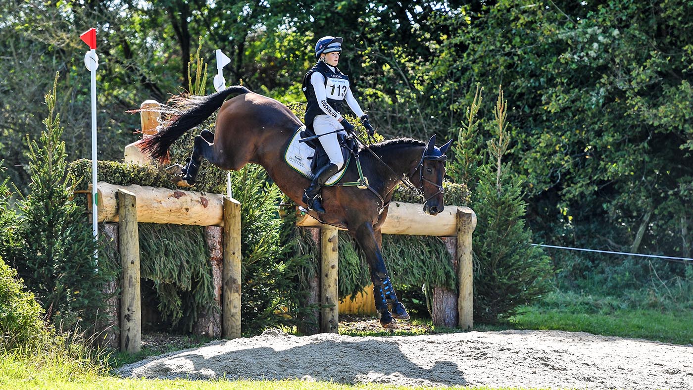 Daisy Proctor riding QUARRY MAN in CCI-S J2* Section B during the Cornbury House International held in Cornbury Park near Finstock in Oxfordshire in the UK on the 13th September 2020