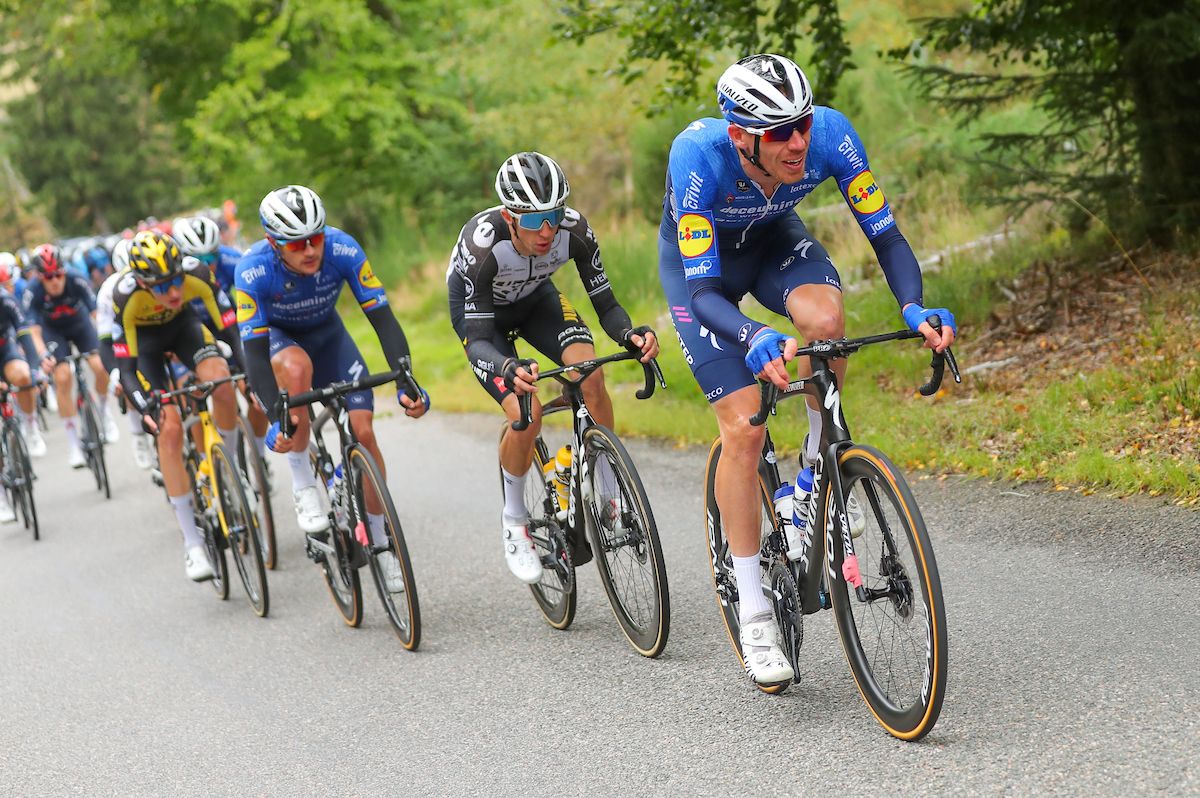 Picture by SWpix.com - 12/09/2021 - Cycling - AJ Bell Tour of Britain Stage 8 - Stonehaven to Aberdeen, Scotland - Deceuninck Quick-Step's Tim Declerq.