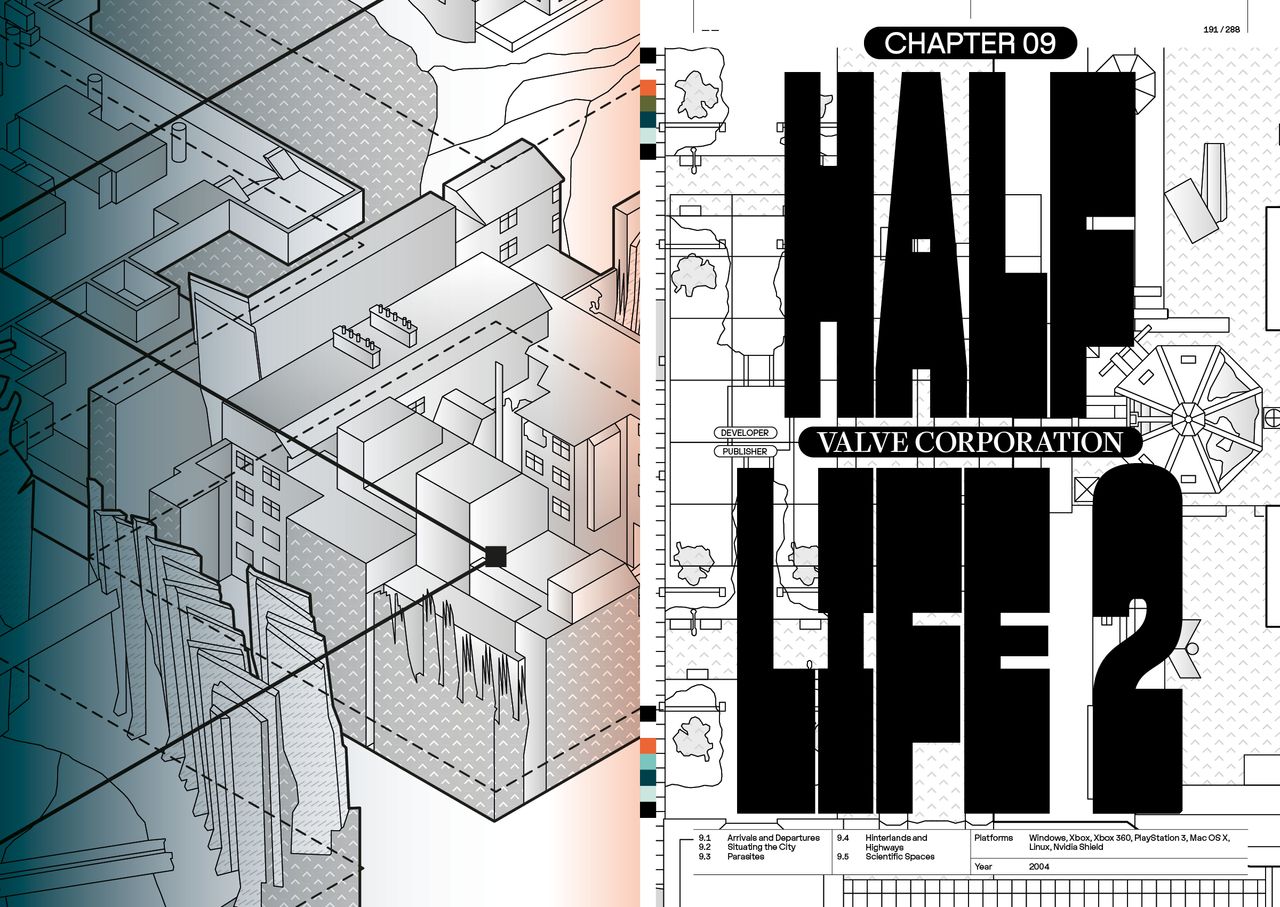 Spreads from Videogame Architecture