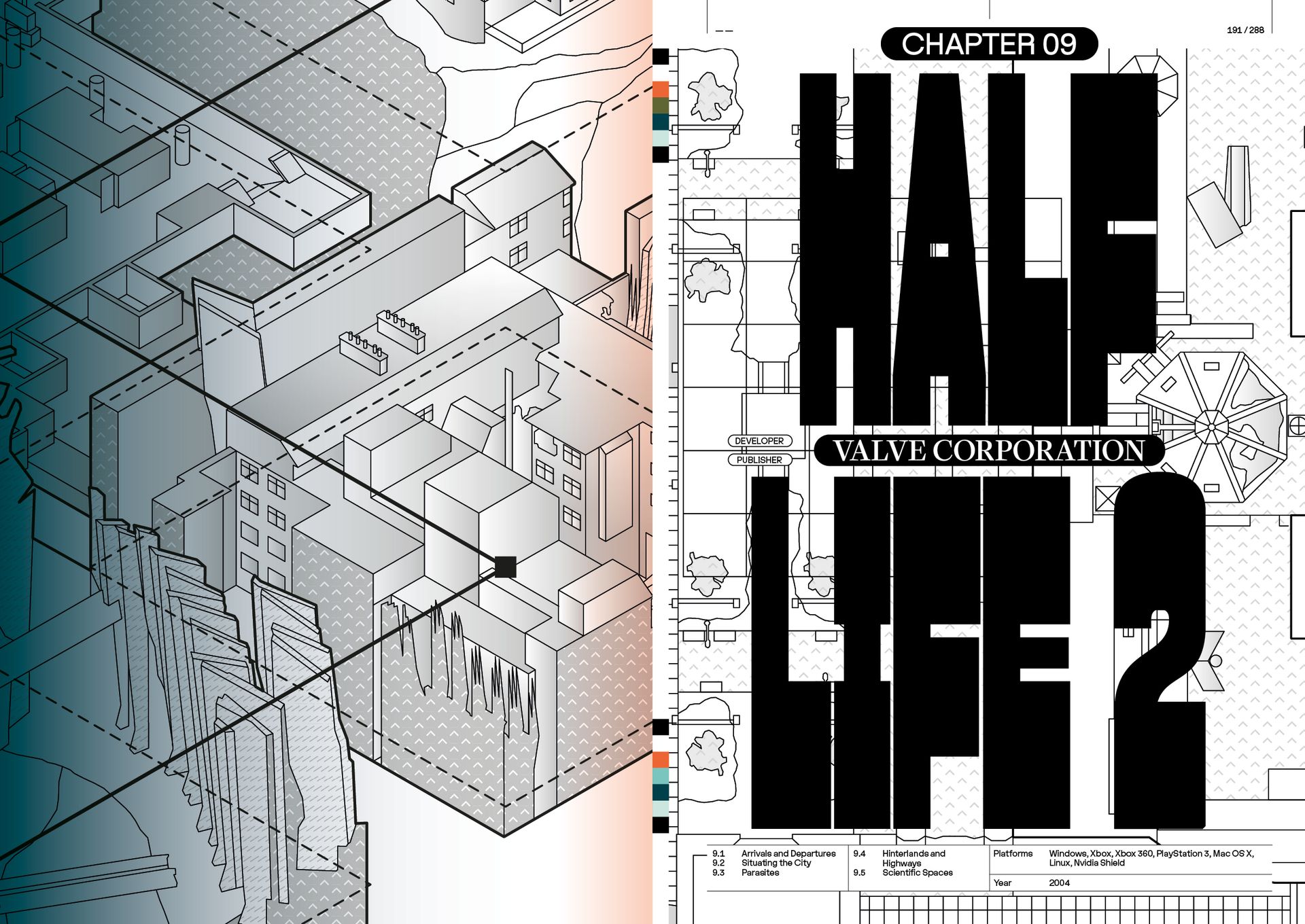 Spreads from Videogame Architecture