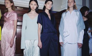 Sies Marjan: For his second NYFW outing, Sies Marjan’s Sander Lak continued to maintain the buzz around his label with an array of monochromatic looks