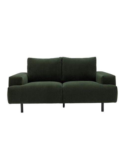 Julien Fabric 2 Seater Sofa - Dark Green