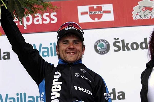 Gusev on the stage winners podium