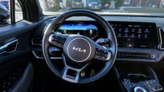 2024 Kia Sportage PHEV X-Line Prestige steering wheel.