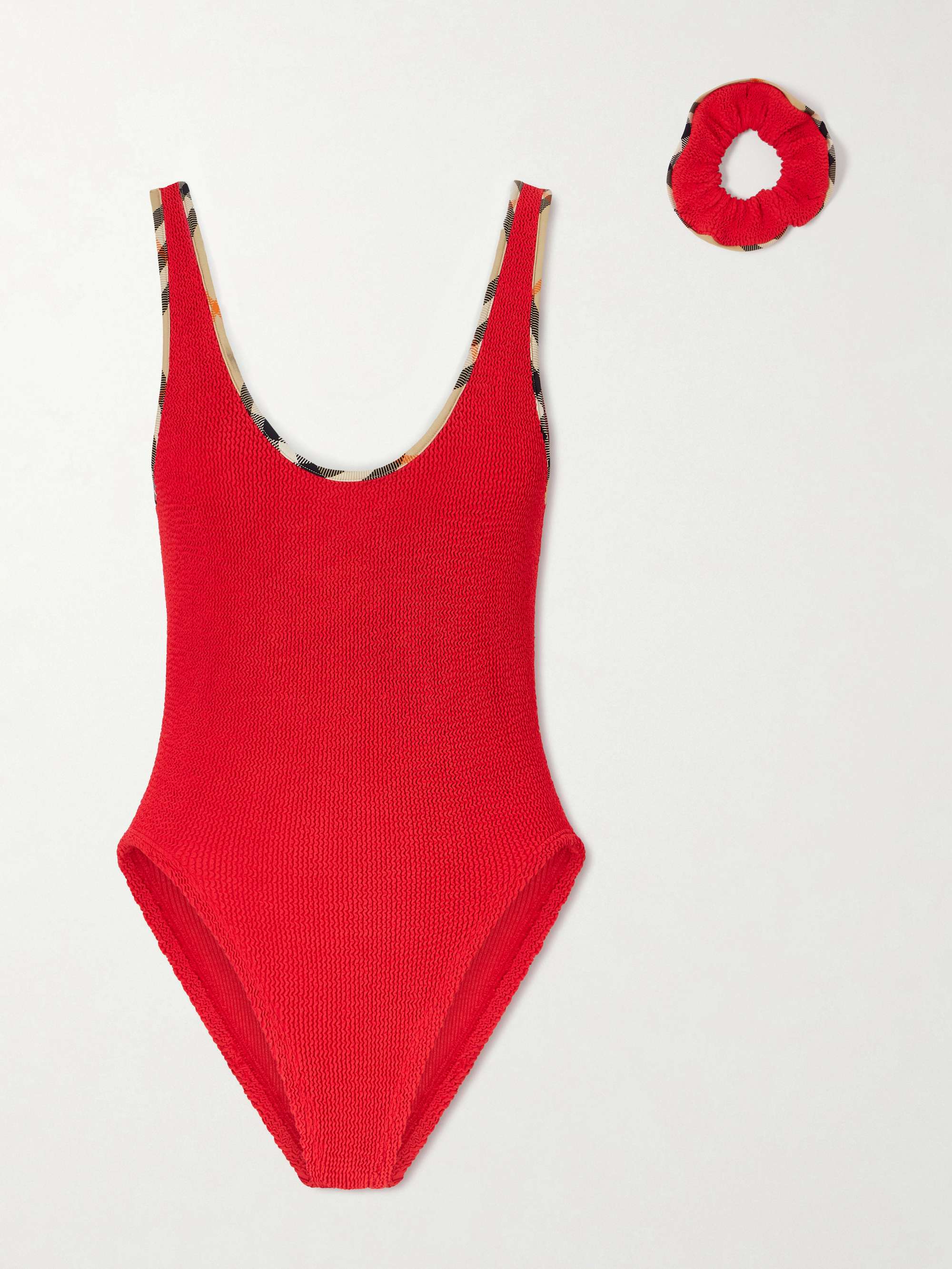 + Hunza G Faye Checked Original Crinkle&amp;trade; Swimsuit