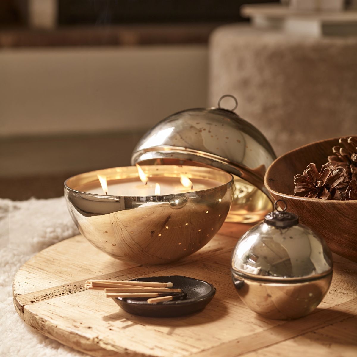 The White Company Bauble Candles 