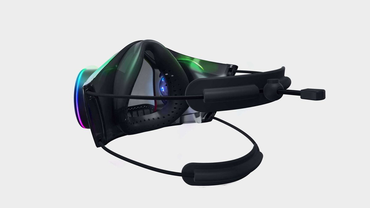Razer Zephyr face mask renders