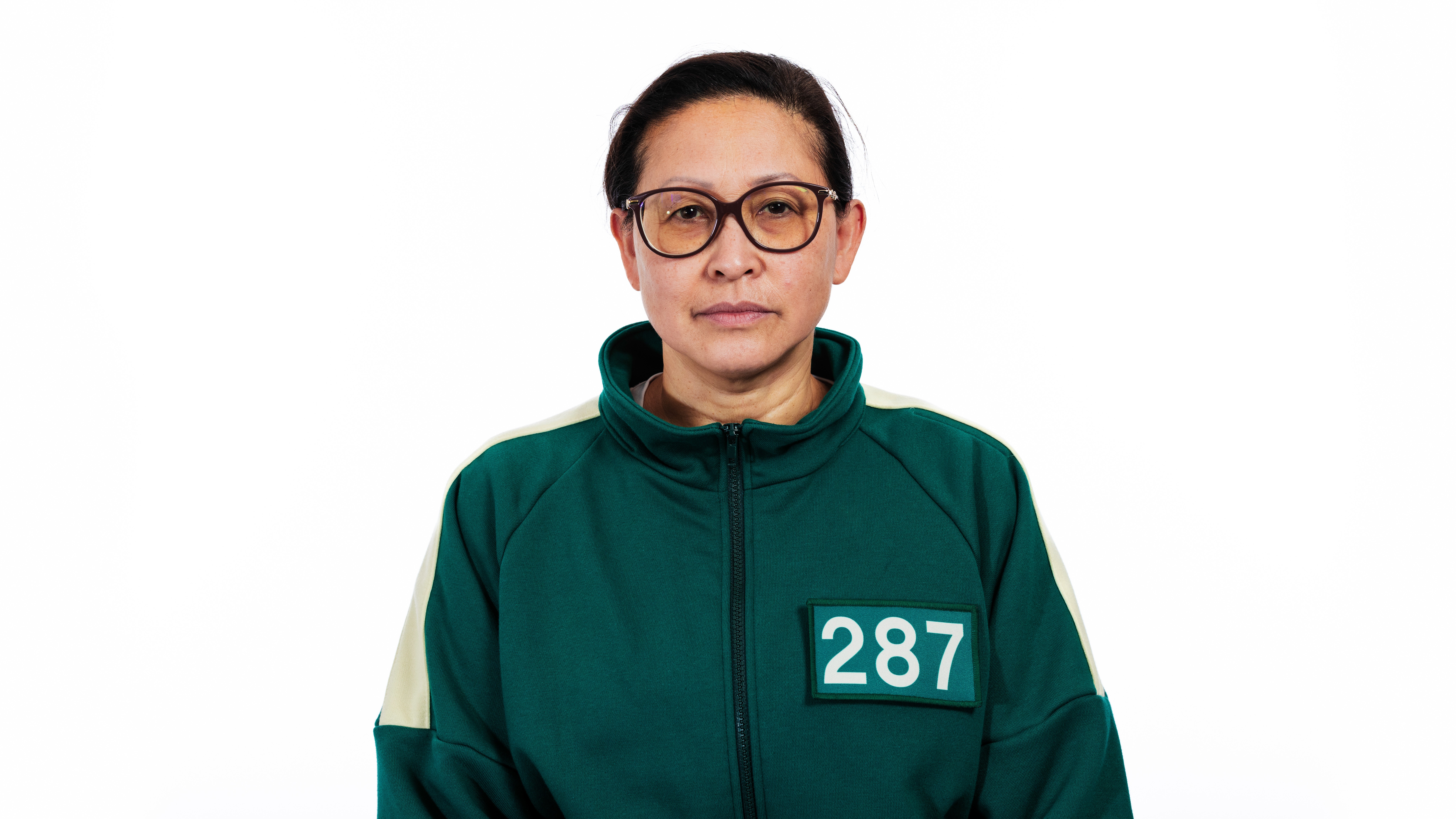 "Squid Game: The Challenge" season 1 winner Mai Whelan in her Player 287 green tracksuit